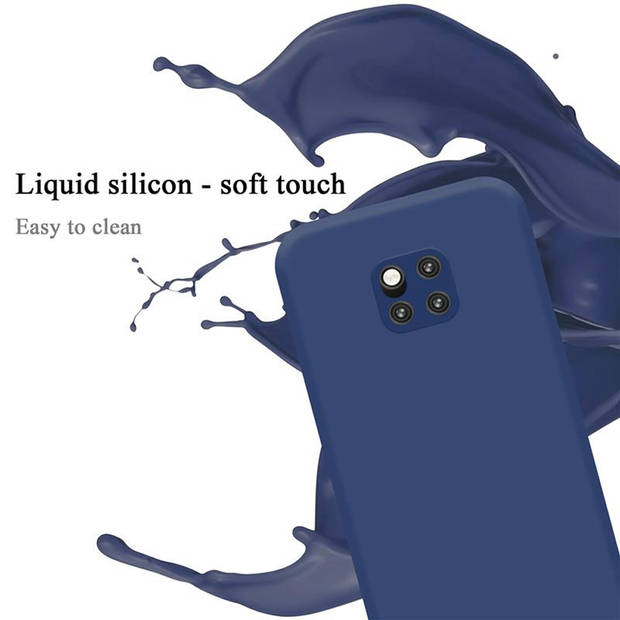 Cadorabo Hoesje geschikt voor Huawei MATE 20 PRO Case in LIQUID BLAUW - Beschermhoes TPU silicone Cover