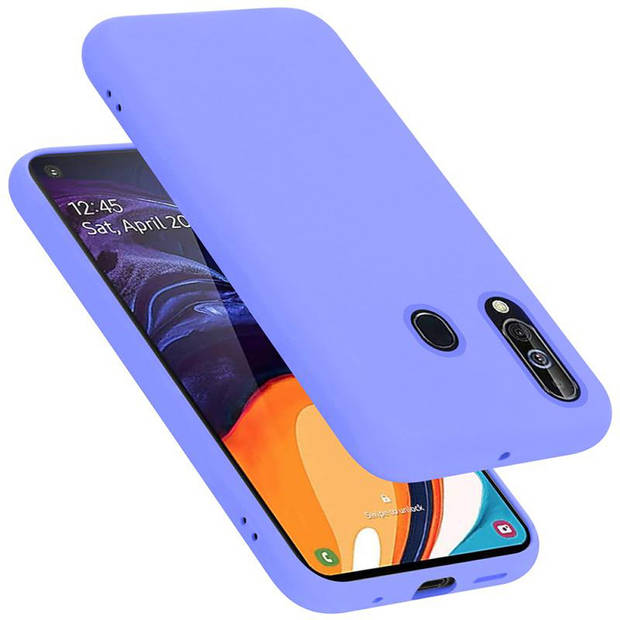 Cadorabo Hoesje geschikt voor Samsung Galaxy A60 / M40 Case in LIQUID LICHT PAARS - Beschermhoes TPU silicone Cover