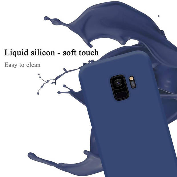 Cadorabo Hoesje geschikt voor Samsung Galaxy S9 Case in LIQUID BLAUW - Beschermhoes TPU silicone Cover