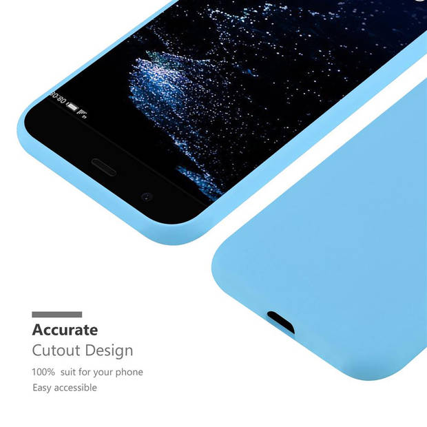 Cadorabo Hoesje geschikt voor Huawei P10 in CANDY BLAUW - Beschermhoes TPU silicone Case Cover