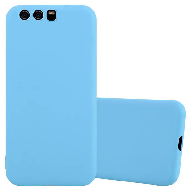 Cadorabo Hoesje geschikt voor Huawei P10 in CANDY BLAUW - Beschermhoes TPU silicone Case Cover