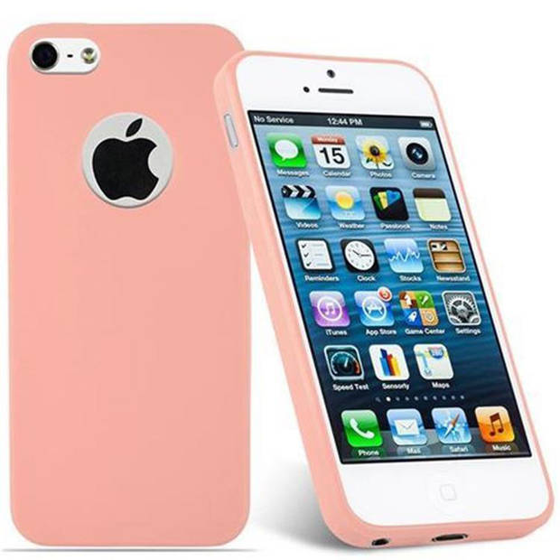 Cadorabo Hoesje geschikt voor Apple iPhone 5 / 5S / SE 2016 in CANDY ROZE - Beschermhoes TPU silicone Case Cover