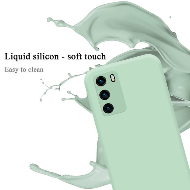 Cadorabo Hoesje geschikt voor Huawei P40 Case in LIQUID LICHT GROEN - Beschermhoes TPU silicone Cover