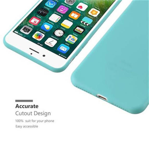 Cadorabo Hoesje geschikt voor Apple iPhone 7 PLUS / 7S PLUS / 8 PLUS in CANDY BLAUW - Beschermhoes TPU silicone Case