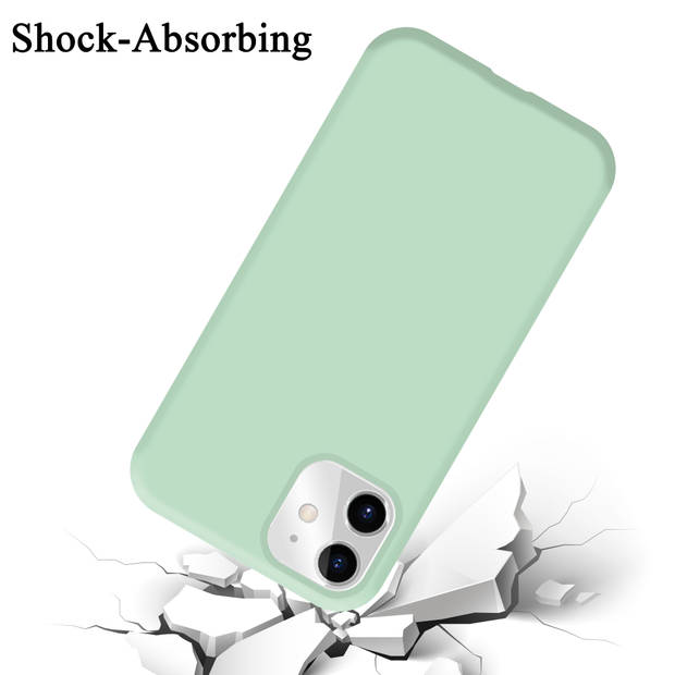 Cadorabo Hoesje geschikt voor Apple iPhone 11 Case in LIQUID LICHT GROEN - Beschermhoes TPU silicone Cover