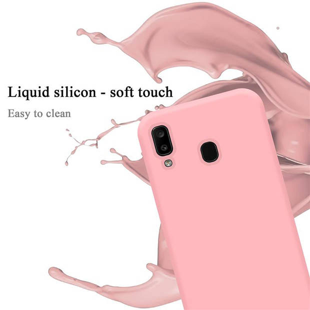 Cadorabo Hoesje geschikt voor Samsung Galaxy A20 / A30 / M10s Case in LIQUID ROZE - Beschermhoes TPU silicone Cover