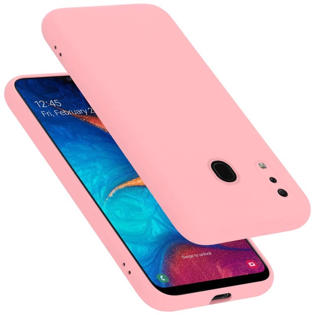 Cadorabo Hoesje geschikt voor Samsung Galaxy A20 / A30 / M10s Case in LIQUID ROZE - Beschermhoes TPU silicone Cover