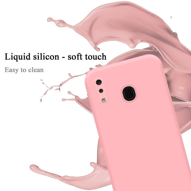 Cadorabo Hoesje geschikt voor Samsung Galaxy A20 / A30 / M10s Case in LIQUID ROZE - Beschermhoes TPU silicone Cover