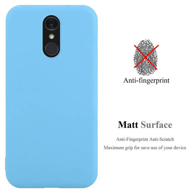 Cadorabo Hoesje geschikt voor LG Q7 / Q7a / Q7+ in CANDY BLAUW - Beschermhoes TPU silicone Case Cover