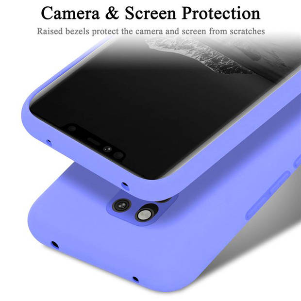 Cadorabo Hoesje geschikt voor Huawei MATE 20 PRO Case in LIQUID LICHT PAARS - Beschermhoes TPU silicone Cover