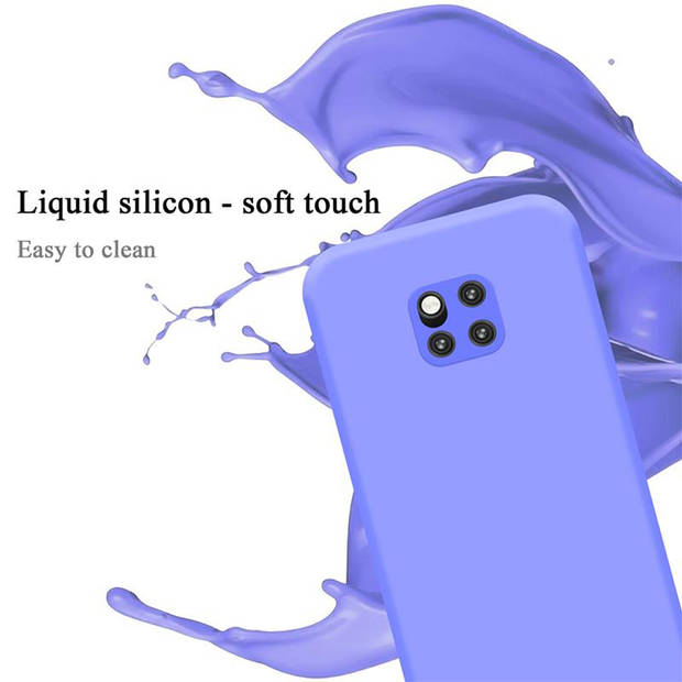 Cadorabo Hoesje geschikt voor Huawei MATE 20 PRO Case in LIQUID LICHT PAARS - Beschermhoes TPU silicone Cover