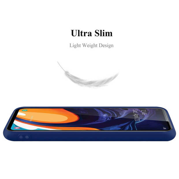 Cadorabo Hoesje geschikt voor Samsung Galaxy A60 / M40 in CANDY DONKER BLAUW - Beschermhoes TPU silicone Case Cover