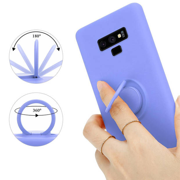 Cadorabo Hoesje geschikt voor Samsung Galaxy NOTE 9 in LIQUID LICHT PAARS - Beschermhoes van TPU silicone Case Cover met