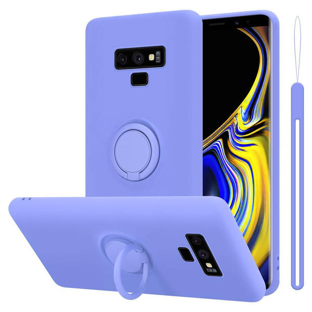 Cadorabo Hoesje geschikt voor Samsung Galaxy NOTE 9 in LIQUID LICHT PAARS - Beschermhoes van TPU silicone Case Cover met