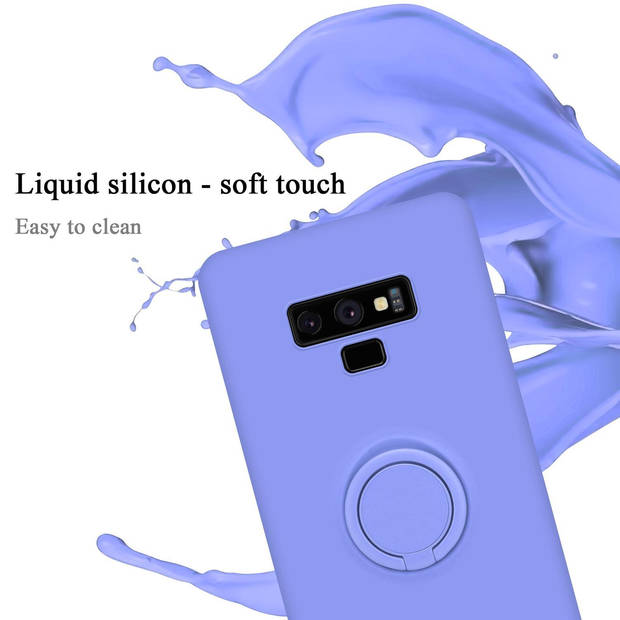 Cadorabo Hoesje geschikt voor Samsung Galaxy NOTE 9 in LIQUID LICHT PAARS - Beschermhoes van TPU silicone Case Cover met