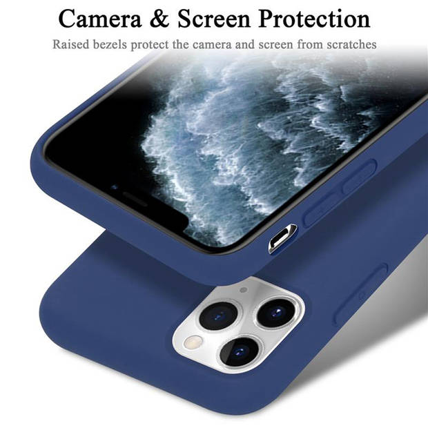 Cadorabo Hoesje geschikt voor Apple iPhone 11 PRO Case in LIQUID BLAUW - Beschermhoes TPU silicone Cover