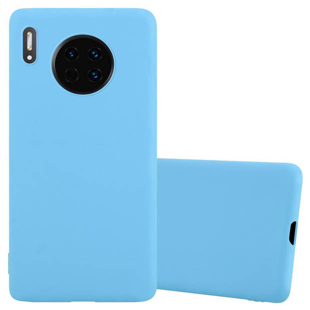 Cadorabo Hoesje geschikt voor Huawei MATE 30 in CANDY BLAUW - Beschermhoes TPU silicone Case Cover