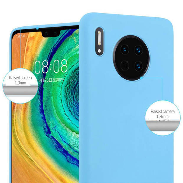 Cadorabo Hoesje geschikt voor Huawei MATE 30 in CANDY BLAUW - Beschermhoes TPU silicone Case Cover