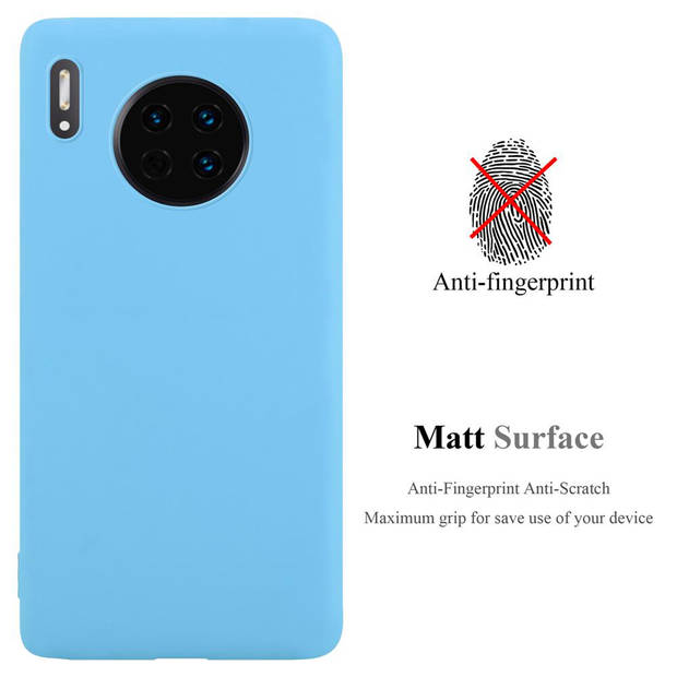 Cadorabo Hoesje geschikt voor Huawei MATE 30 in CANDY BLAUW - Beschermhoes TPU silicone Case Cover