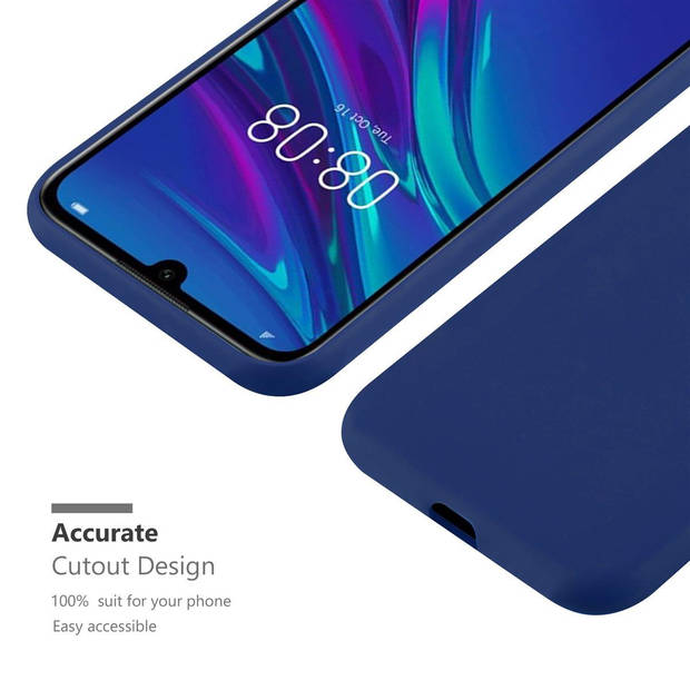 Cadorabo Hoesje geschikt voor Huawei Y6 2019 in CANDY DONKER BLAUW - Beschermhoes TPU silicone Case Cover