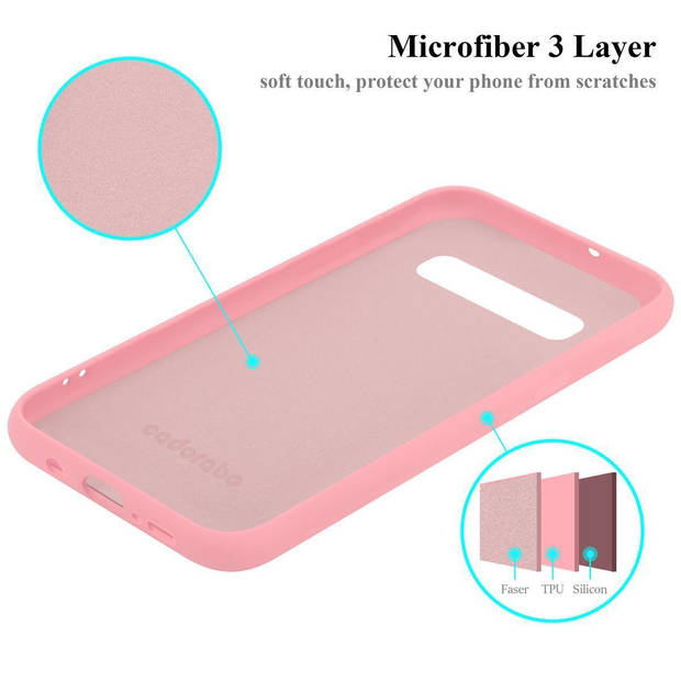 Cadorabo Hoesje geschikt voor Samsung Galaxy S10 PLUS Case in LIQUID ROZE - Beschermhoes TPU silicone Cover