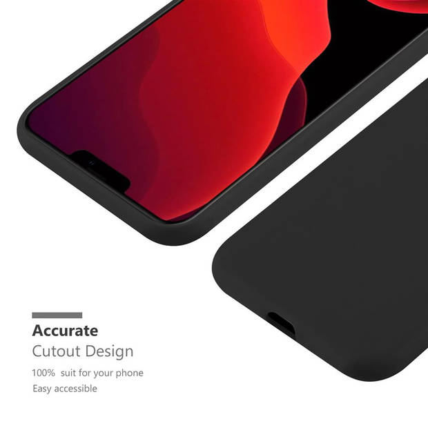 Cadorabo Hoesje geschikt voor Apple iPhone 12 MINI in CANDY ZWART - Beschermhoes TPU silicone Case Cover
