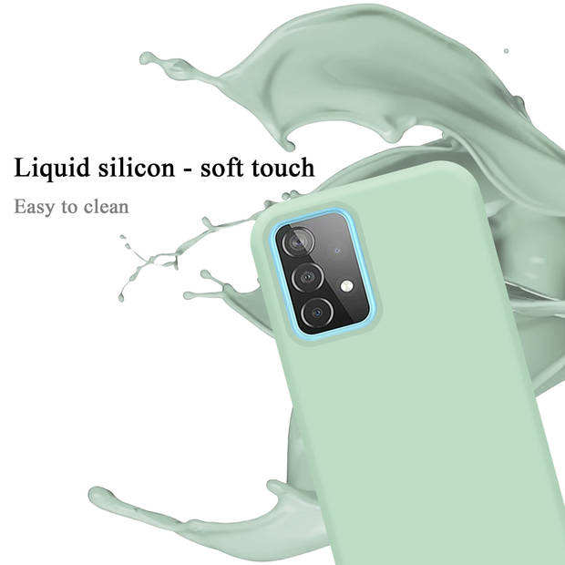 Cadorabo Hoesje geschikt voor Samsung Galaxy A52 (4G / 5G) / A52s Case in LIQUID LICHT GROEN - Beschermhoes TPU silicone