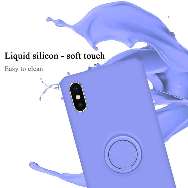 Cadorabo Hoesje geschikt voor Apple iPhone XS MAX in LIQUID LICHT PAARS - Beschermhoes van TPU silicone Case Cover met