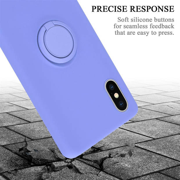 Cadorabo Hoesje geschikt voor Apple iPhone XS MAX in LIQUID LICHT PAARS - Beschermhoes van TPU silicone Case Cover met