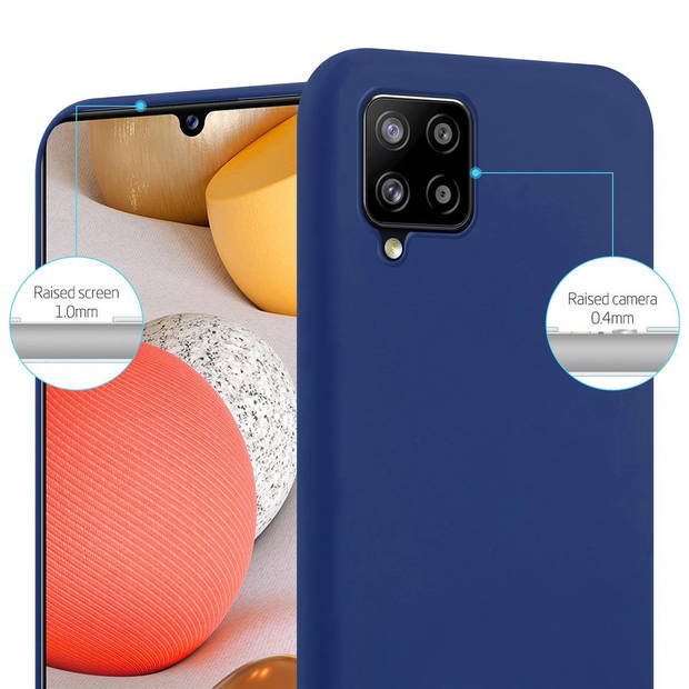 Cadorabo Hoesje geschikt voor Samsung Galaxy A42 4G in CANDY DONKER BLAUW - Beschermhoes TPU silicone Case Cover