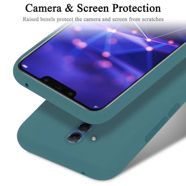 Cadorabo Hoesje geschikt voor Huawei MATE 20 LITE Case in LIQUID GROEN - Beschermhoes TPU silicone Cover