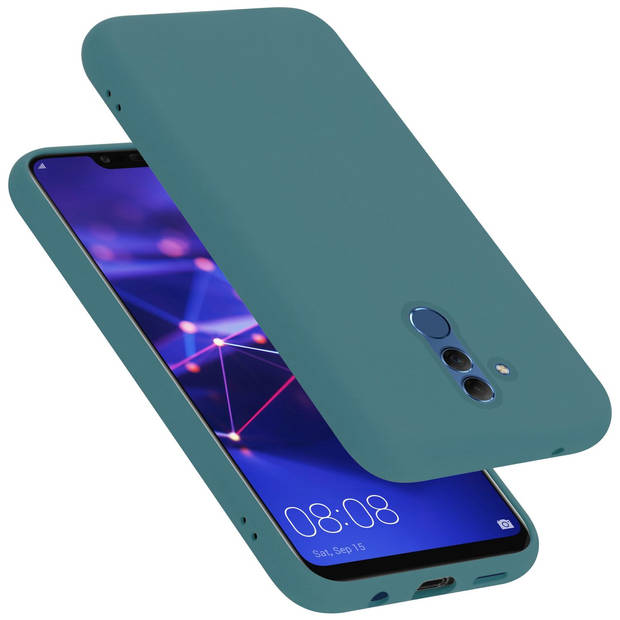 Cadorabo Hoesje geschikt voor Huawei MATE 20 LITE Case in LIQUID GROEN - Beschermhoes TPU silicone Cover