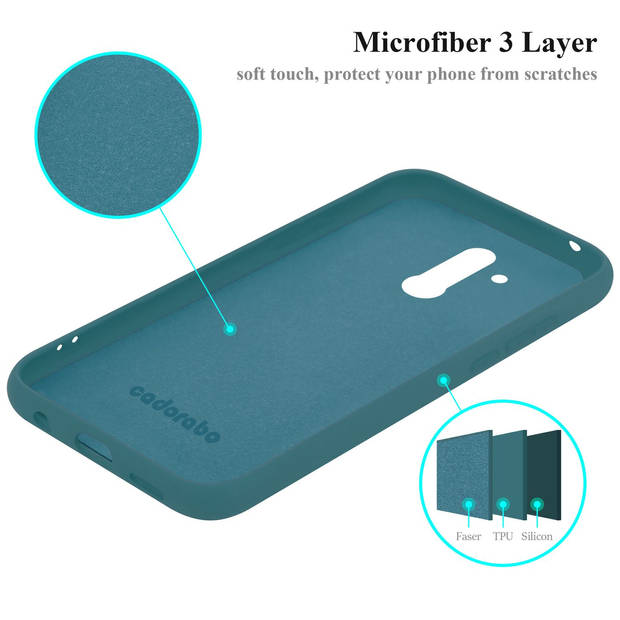 Cadorabo Hoesje geschikt voor Huawei MATE 20 LITE Case in LIQUID GROEN - Beschermhoes TPU silicone Cover