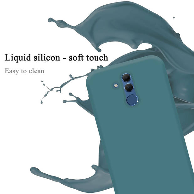 Cadorabo Hoesje geschikt voor Huawei MATE 20 LITE Case in LIQUID GROEN - Beschermhoes TPU silicone Cover