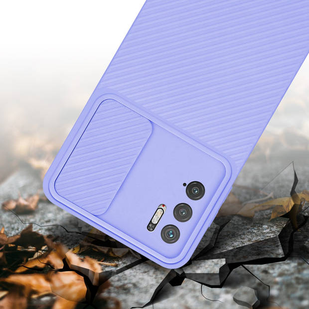 Cadorabo Hoesje geschikt voor Xiaomi RedMi NOTE 10 5G / POCO M3 PRO 5G in Bonbon Paars - Beschermhoes TPU-silicone Case