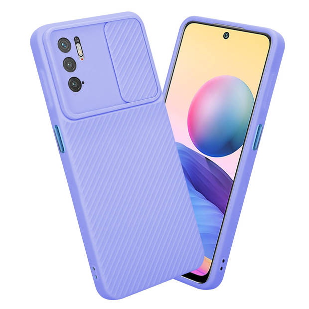 Cadorabo Hoesje geschikt voor Xiaomi RedMi NOTE 10 5G / POCO M3 PRO 5G in Bonbon Paars - Beschermhoes TPU-silicone Case