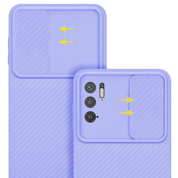 Cadorabo Hoesje geschikt voor Xiaomi RedMi NOTE 10 5G / POCO M3 PRO 5G in Bonbon Paars - Beschermhoes TPU-silicone Case