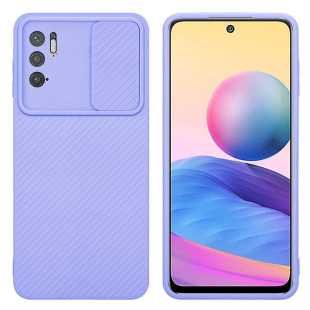 Cadorabo Hoesje geschikt voor Xiaomi RedMi NOTE 10 5G / POCO M3 PRO 5G in Bonbon Paars - Beschermhoes TPU-silicone Case