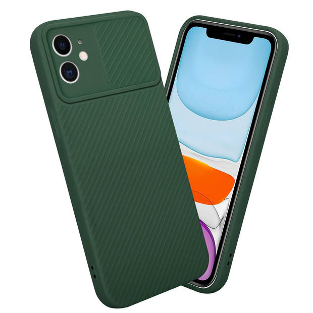 Cadorabo Hoesje geschikt voor Apple iPhone 11 in Bonbon Groen - Beschermhoes TPU-silicone Case Cover Camerabescherming