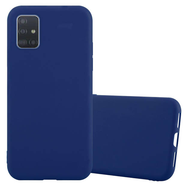 Cadorabo Hoesje geschikt voor Samsung Galaxy A72 4G / 5G in CANDY DONKER BLAUW - Beschermhoes TPU silicone Case Cover