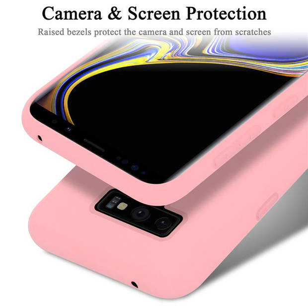 Cadorabo Hoesje geschikt voor Samsung Galaxy NOTE 9 Case in LIQUID ROZE - Beschermhoes TPU silicone Cover
