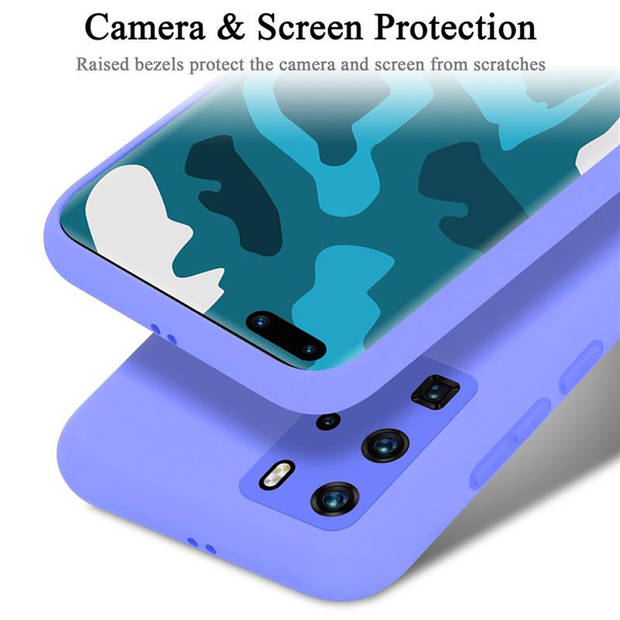 Cadorabo Hoesje geschikt voor Huawei P40 PRO / P40 PRO+ Case in LIQUID LICHT PAARS - Beschermhoes TPU silicone Cover