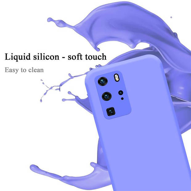 Cadorabo Hoesje geschikt voor Huawei P40 PRO / P40 PRO+ Case in LIQUID LICHT PAARS - Beschermhoes TPU silicone Cover