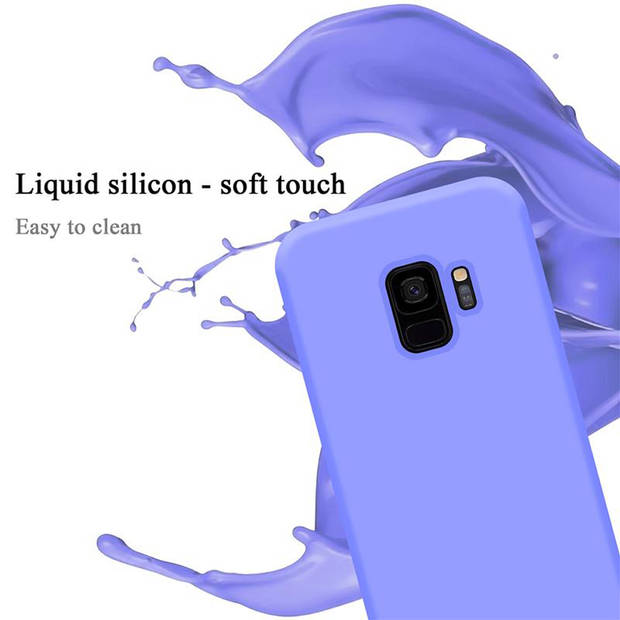 Cadorabo Hoesje geschikt voor Samsung Galaxy S9 Case in LIQUID LICHT PAARS - Beschermhoes TPU silicone Cover