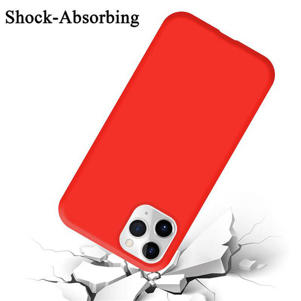 Cadorabo Hoesje geschikt voor Apple iPhone 11 PRO Case in LIQUID ROOD - Beschermhoes TPU silicone Cover