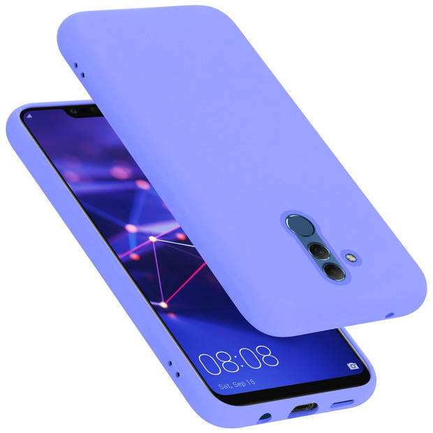 Cadorabo Hoesje geschikt voor Huawei MATE 20 LITE Case in LIQUID LICHT PAARS - Beschermhoes TPU silicone Cover