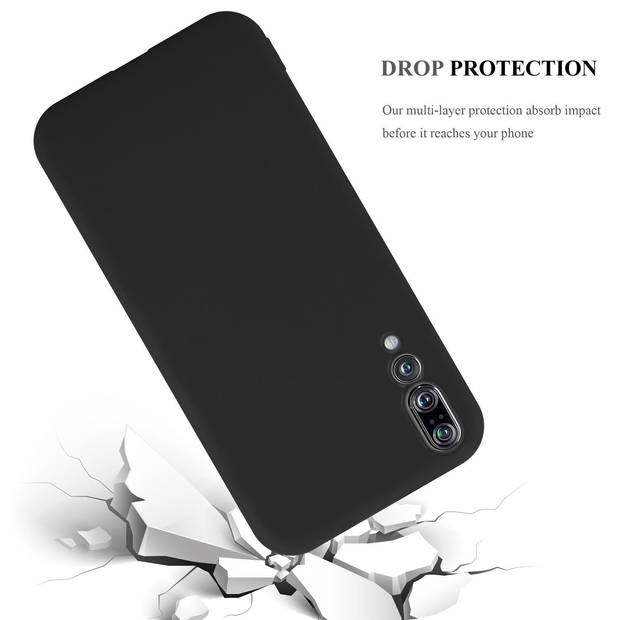 Cadorabo Hoesje geschikt voor Huawei P20 PRO / P20 PLUS in CANDY ZWART - Beschermhoes TPU silicone Case Cover