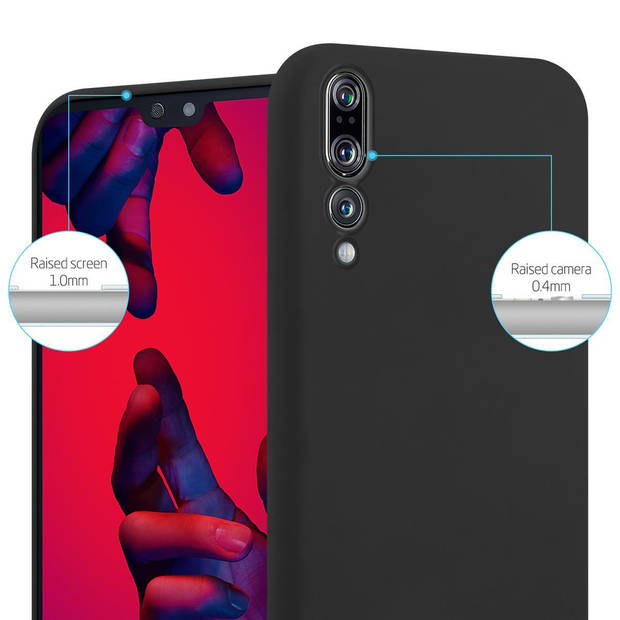 Cadorabo Hoesje geschikt voor Huawei P20 PRO / P20 PLUS in CANDY ZWART - Beschermhoes TPU silicone Case Cover