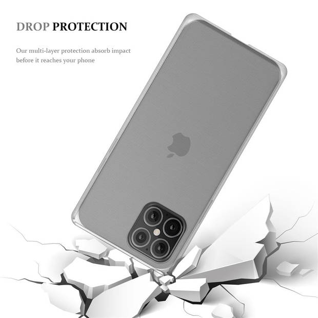 Cadorabo Hoesje geschikt voor Apple iPhone 12 MINI in VOLLEDIG TRANSPARANT - Beschermhoes Cover gemaakt van TPU Silicone