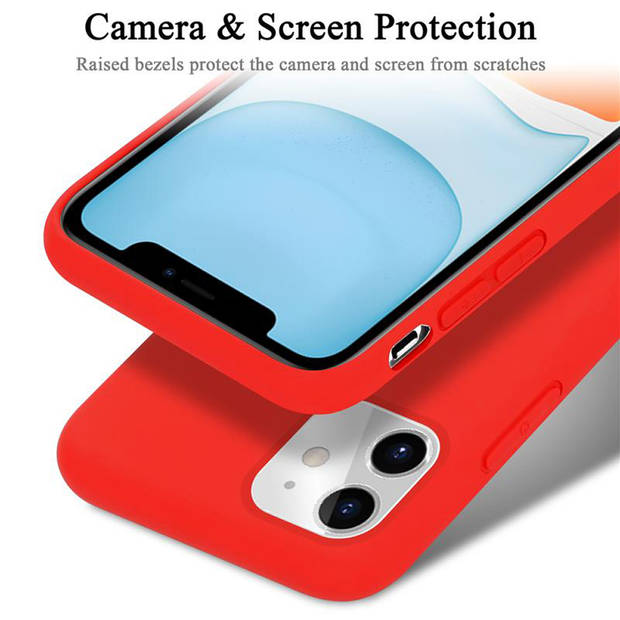 Cadorabo Hoesje geschikt voor Apple iPhone 11 Case in LIQUID ROOD - Beschermhoes TPU silicone Cover